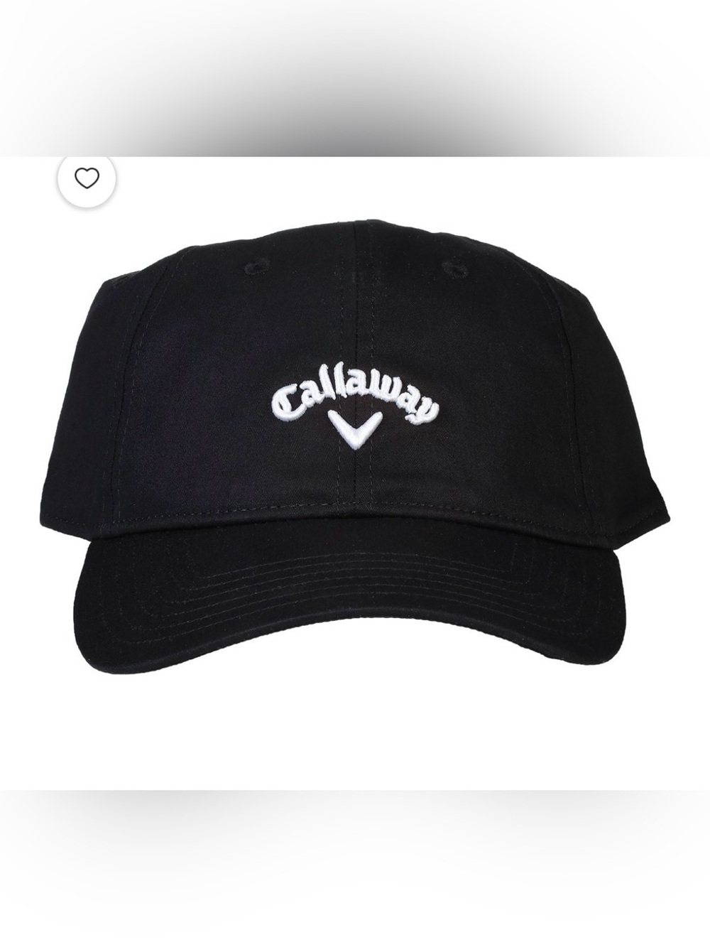 Callaway Golf
Heritage Twill Black/ White Adjustable Golf cap